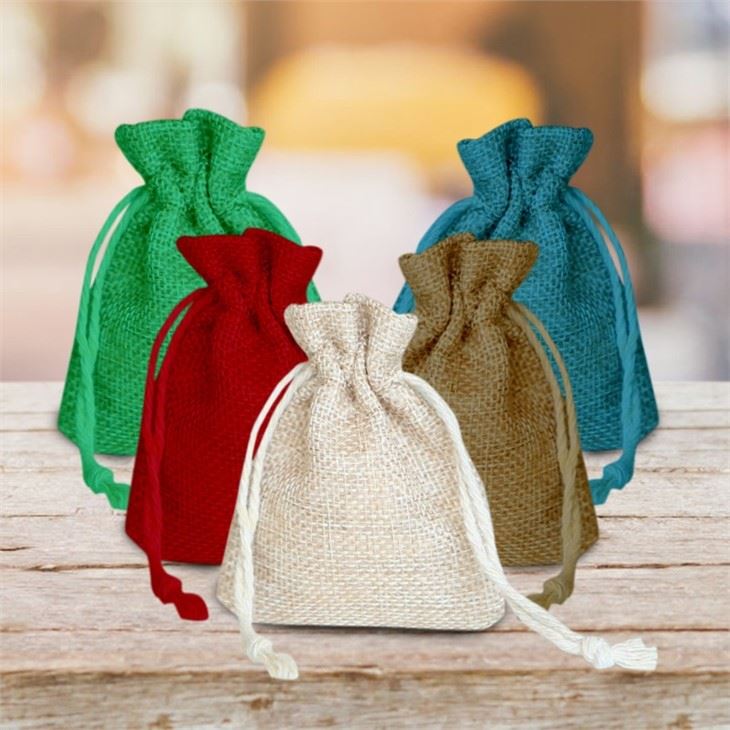 Jute Jewelry Bag